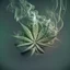 Placeholder: generate a smokey weed wallpaper with asymetrical random placement