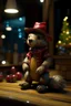 Placeholder: last Christmas adult star cowboy bear squirrel chat robot, bokeh like f/0.8, tilt-shift lens 8k, high detail, smooth render, down-light, unreal engine, prize winning, in the style of fallout 4