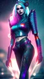 Placeholder: Harley Queen, violent, high delicate defined details, beautiful, atmospheric, rain, matte, 3 d 8 k octane rendered, sharp focus, illustration, holographic undertones, high detail, ultra realistic, highly saturated colors