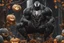Placeholder: Venom pumpkin in nier automata artstyle, halloween them, winter, close picture, fantasy world, intricate details, highly detailed, high details, detailed portrait, masterpiece,ultra detailed, ultra quality