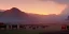 Placeholder: Small viking cattle farm in a bleak cold land, sunset