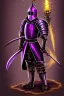 Placeholder: medieval Knight, violet color, high detail, sorcery, sparks, mechanical, plasma, treasure, weapons, slithery, legendary, castle, dragon