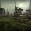 Placeholder: Postapocalyptic town, overgrown, hyperrealistic