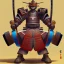 Placeholder: robot samurai, Ukiyo-e art, Colorful, vibrant, full of details