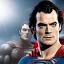 Placeholder: Henry cavil superman with a black suit