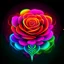 Placeholder: Create neon rose and colour background