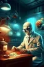 Placeholder: Neurosurgeon in 60s in his lab fantasy artistic full hd