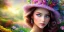 Placeholder: bright fairy, beautiful portrait, flowery landscape