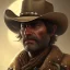 Placeholder: cowboy sherif face hat.intricate detail,.Style,by red dead redemption by andrea bonelli,by Jean Baptiste Monge,by Tiziano Sclavi.