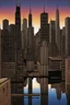 Placeholder: Chicago Skyline; Reverse Perspective; Optical Art; Patrick Hughes