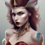 Placeholder: a princess with red lipstick, wearing jewellery and feathers, dramatic, dramatic lighting, volumetric lighting, hyperrealism, 8k, high quality, photorealistic, lot of details