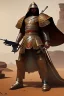 Placeholder: man, warrior, armed, desert, 8k resolution, high-quality, fine-detail, intricate, fantasy art, detailed matte, volumetric lighting, illustration, 3D