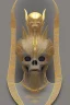 Placeholder: Anunnaki black male African Egyptian alien, cracks in the voodoo head, wicked, eyes, Elephant, 8k, finely detailed, photo realistic, tiger turquoise skull head gold dragon helmet space alien snow skeleton gold olmec silver crown silver eyes