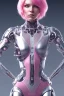 Placeholder: cyborg, pink hair,seven