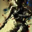 Placeholder: style <Jackson Pollock> <Yoji Shinkawa>,