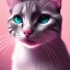 Placeholder: Cat, black, hyperrealism, masterpiece, expert, 8K, sharp focus, cinematic lighting, pink sweater