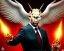 Placeholder: president Putin angry satan with horns