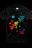 Placeholder: a black tshirt that color fade with shapes