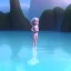 Placeholder: petite Scandinavian girl, swimsuit