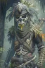 Placeholder: A bandit from the jungle with bone armor and no helmet