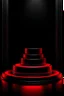 Placeholder: Red light round podium and black background