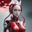 Placeholder: beautiful smooth realistic Japanese robot cat girl figure, red, extremely sharp detail, finely tuned detail, ultra high definition, 8 k, unreal engine 5, ultra sharp focus, accurate wings, in flying mode