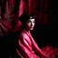 Placeholder: Audrey hepburn, grunge, in a red and pink blanket, autochrome, baroque, studio
