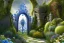 Placeholder: intricate ornate gate, garden, path, flowers, fine detail, high quality, Biopunk, mystical,