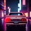 Placeholder: nissan skyline r34; tokyo; realistic; rain; neon signs