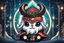 Placeholder: sticker Chibi santa-claus in 8k solo leveling shadow artstyle, in the style of fairy academia, hollow knight them, close picture, neon lights, intricate details, highly detailed, high details, detailed portrait, masterpiece,ultra detailed, ultra quality