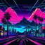 Placeholder: 1980 las vegas night synthwave drawing