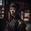 Placeholder: Behold the powerful alluring and pretty chinese ninja woman, her body adorned with the traditional ninja costume and Shurikens, HDR, beautifully shot, hyperrealistic, sharp focus, 64 megapixels, perfect composition, high contrast, cinematic, atmospheric, moody