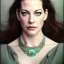 Placeholder: Epic Drawing of a Photorealistic dramatic hyperrealistic Liv Tyler,Crystal green eyes , elegant, with emerarld necklace, by WLOP, Artgerm ,Greg Rutkowski, Alphonse Mucha, Sandro Boticcelli, Gustav Klimt ,Beautiful ,busty, dynamic,shadows,Artstation,concept design art,Octane render,8K