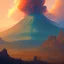 Placeholder: Naples landscape in front of a vulcano Vesuvius.1800 style Anton fadeev style