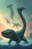 Placeholder: plesiosaur scifi art