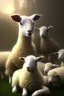 Placeholder: jesus as a lamb, volumetric fog, 4k, trending art, depth of field, radiosity