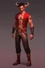 Placeholder: Full Body, Male Tiefling Body, boxer, street outfit