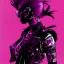 Placeholder: beautiful punk girl, hyper detailed, illustration by <kilian eng> <Yoji Shinkawa>, purple tones,