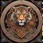 Placeholder: celtic tiger I centered | symmetrical | key visual | intricate | highly detailed | iconic | precise lineart | vibrant and natural all round colors | comprehensive cinematic | alphonse mucha style illustration I very high resolution | sharp focus | poster | no watermarks I plain black background