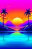 Placeholder: A professional music cover art for a Tropical House track, ultra-modern and visually striking. A dreamy tropical sunset scene with a neon gradient sky blending cyan, magenta, and warm golden tones. A minimalist island silhouette in the distance surrounded by calm reflective ocean water. Subtle geometric soundwave patterns subtly integrated into the sky and water surface, representing rhythm and music. Floating abstract shapes inspired by synth waveforms and audio modulation, softly glowing. A st
