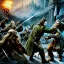 Placeholder: Epic Drawing the hobbit battle of the five armies estilo Van Gogh 4k