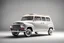 Placeholder: retro concept, key car version of GMC 1952 Suburban, mini wagon, 4 passenger, modern boxy design, techno, realistic, detail, techno background white best lighting, front view angle