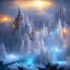 Placeholder: bright ice fairy, casttle, rabbits, ice mountain, crystal, ice crystal