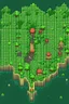 Placeholder: Create a retro pixel art style top down Map of an island