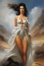 Placeholder: an extremely graphic depiction of Jennifer, oil painting by Boris Vallejo