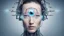 Placeholder: artificial intelligence opens its eyes with whole body and see the future