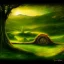 Placeholder: Landscape, lord of the ring, the shire, fantasy, green, Brown, warm