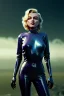 Placeholder: Ultra Realistic retro sci-fi scene, portrait, blonde woman, sweet young Marilyn Monroe face, perfect iris, tight latex coat, Strange planet background, Retro sci-fi style helmet, fog, rain, soft color, highly detailed, unreal engine 5, ray tracing, RTX, lumen lighting, ultra detail, volumetric lighting, 3d, finely drawn, high definition, high resolution.