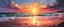 Placeholder: beach, sunset, realistic painting style, dramatic lighting