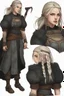 Placeholder: Viking woman character design semi realistic anime